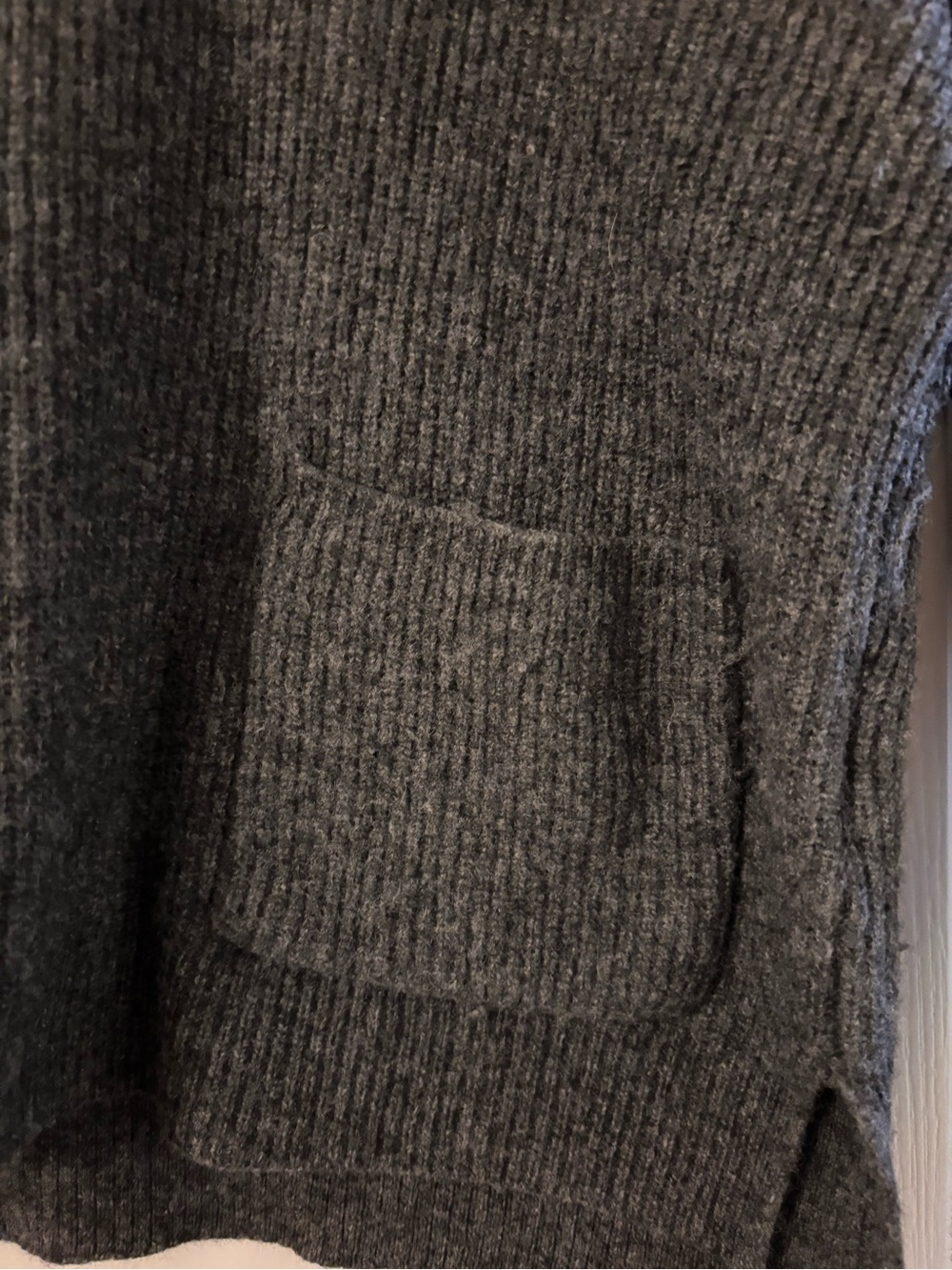 Madewell Glenbrook Half Zip Wool Blend Sweater gray women’s small - Picture 3 of 7